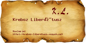 Krebsz Liberátusz névjegykártya